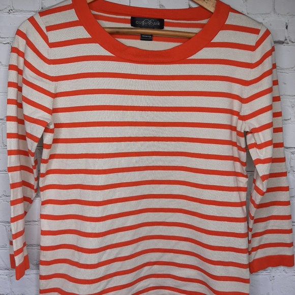 August Silk like new top size M - Picture 2 of 5